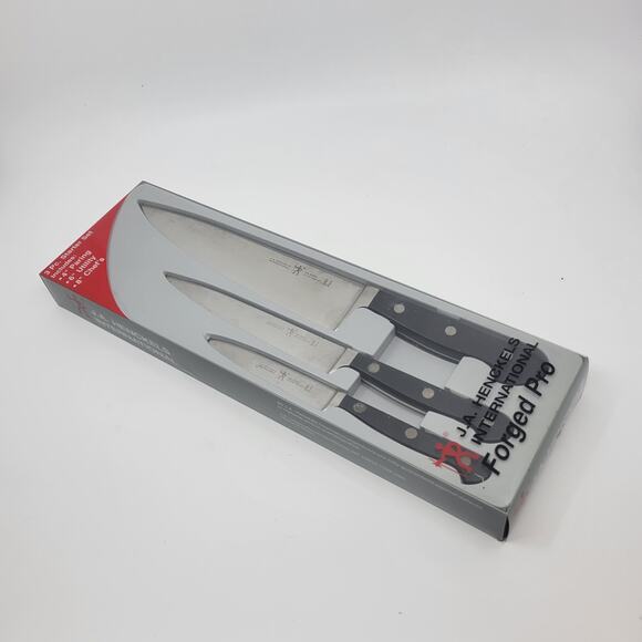 J.A. Henckels International Forged Pro 3-Piece Starter Knife Set New, - Picture 1 of 12